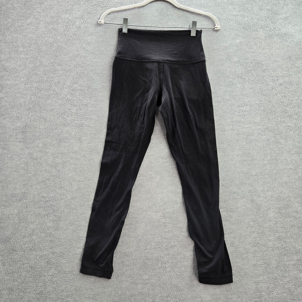Lululemon Women Activewear Pants 4 Black  Align Pant II Leggings 25 in Inseam‎